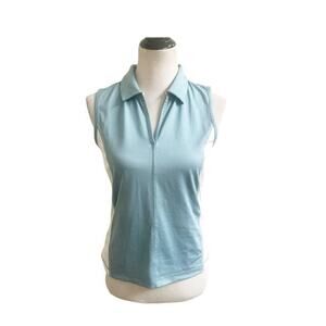 Lole Women’s Activewear Tank Tennis Pickleball Size Medium Blue White Colorblock